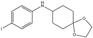 N-(4-iodophenyl)-1,4-dioxaspiro[4.5]decan-8-amine Struktur