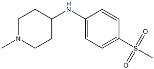 N-(4-methanesulfonylphenyl)-1-methylpiperidin-4-amine Struktur