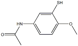 N-(4-methoxy-3-sulfanylphenyl)acetamide Struktur