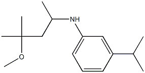 N-(4-methoxy-4-methylpentan-2-yl)-3-(propan-2-yl)aniline Struktur