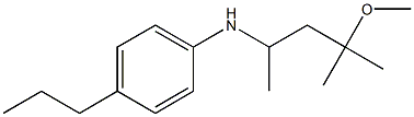 N-(4-methoxy-4-methylpentan-2-yl)-4-propylaniline Struktur