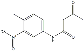 N-(4-methyl-3-nitrophenyl)-3-oxobutanamide Struktur