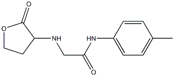 N-(4-methylphenyl)-2-[(2-oxooxolan-3-yl)amino]acetamide Struktur