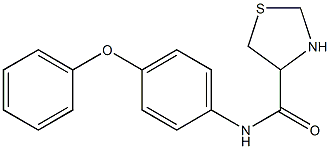 N-(4-phenoxyphenyl)-1,3-thiazolidine-4-carboxamide Struktur