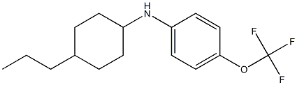 N-(4-propylcyclohexyl)-4-(trifluoromethoxy)aniline Struktur