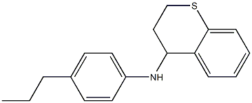 N-(4-propylphenyl)-3,4-dihydro-2H-1-benzothiopyran-4-amine Struktur