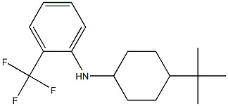 N-(4-tert-butylcyclohexyl)-2-(trifluoromethyl)aniline Struktur