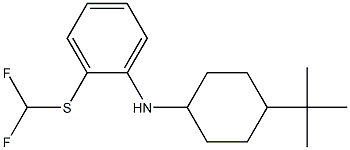 N-(4-tert-butylcyclohexyl)-2-[(difluoromethyl)sulfanyl]aniline Struktur