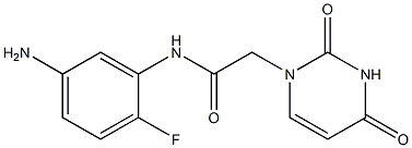 N-(5-amino-2-fluorophenyl)-2-(2,4-dioxo-1,2,3,4-tetrahydropyrimidin-1-yl)acetamide Struktur