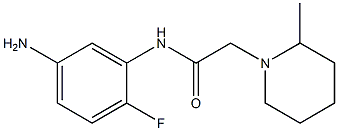 N-(5-amino-2-fluorophenyl)-2-(2-methylpiperidin-1-yl)acetamide Struktur