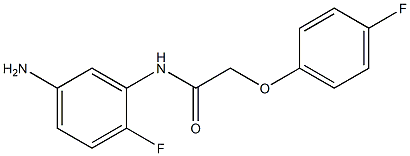 N-(5-amino-2-fluorophenyl)-2-(4-fluorophenoxy)acetamide Struktur