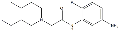 N-(5-amino-2-fluorophenyl)-2-(dibutylamino)acetamide Struktur