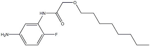 N-(5-amino-2-fluorophenyl)-2-(octyloxy)acetamide Struktur