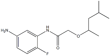 N-(5-amino-2-fluorophenyl)-2-[(4-methylpentan-2-yl)oxy]acetamide Struktur