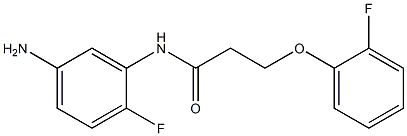 N-(5-amino-2-fluorophenyl)-3-(2-fluorophenoxy)propanamide Struktur