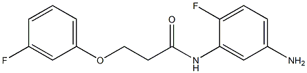 N-(5-amino-2-fluorophenyl)-3-(3-fluorophenoxy)propanamide Struktur