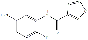 N-(5-amino-2-fluorophenyl)-3-furamide Struktur