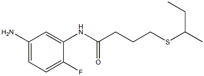 N-(5-amino-2-fluorophenyl)-4-(butan-2-ylsulfanyl)butanamide Struktur