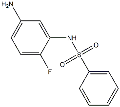 N-(5-amino-2-fluorophenyl)benzenesulfonamide Struktur