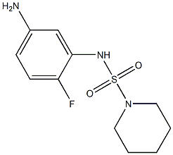 N-(5-amino-2-fluorophenyl)piperidine-1-sulfonamide Struktur