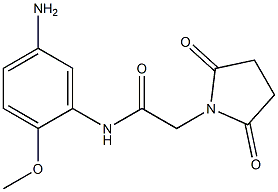 N-(5-amino-2-methoxyphenyl)-2-(2,5-dioxopyrrolidin-1-yl)acetamide Struktur