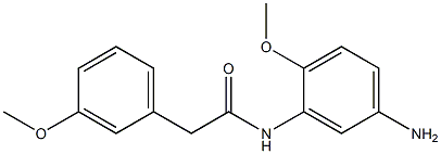 N-(5-amino-2-methoxyphenyl)-2-(3-methoxyphenyl)acetamide Struktur