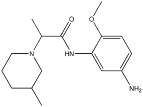 N-(5-amino-2-methoxyphenyl)-2-(3-methylpiperidin-1-yl)propanamide Struktur