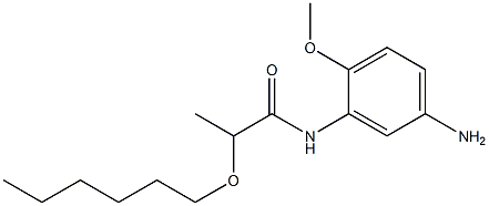 N-(5-amino-2-methoxyphenyl)-2-(hexyloxy)propanamide Struktur