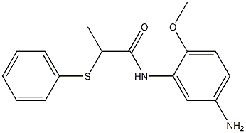 N-(5-amino-2-methoxyphenyl)-2-(phenylsulfanyl)propanamide Struktur