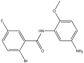 N-(5-amino-2-methoxyphenyl)-2-bromo-5-fluorobenzamide Struktur