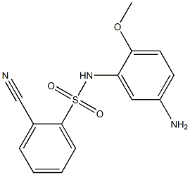 N-(5-amino-2-methoxyphenyl)-2-cyanobenzene-1-sulfonamide Struktur