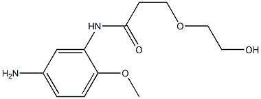 N-(5-amino-2-methoxyphenyl)-3-(2-hydroxyethoxy)propanamide Struktur