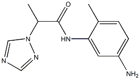 N-(5-amino-2-methylphenyl)-2-(1H-1,2,4-triazol-1-yl)propanamide Struktur