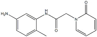 N-(5-amino-2-methylphenyl)-2-(2-oxopyridin-1(2H)-yl)acetamide Struktur