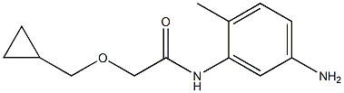 N-(5-amino-2-methylphenyl)-2-(cyclopropylmethoxy)acetamide Struktur