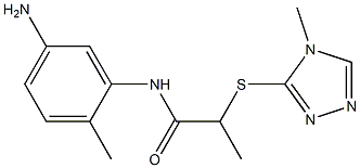 N-(5-amino-2-methylphenyl)-2-[(4-methyl-4H-1,2,4-triazol-3-yl)sulfanyl]propanamide Struktur