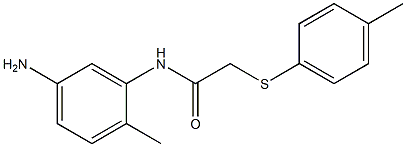 N-(5-amino-2-methylphenyl)-2-[(4-methylphenyl)sulfanyl]acetamide Struktur