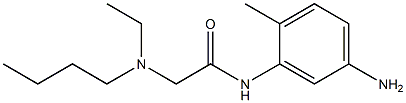 N-(5-amino-2-methylphenyl)-2-[butyl(ethyl)amino]acetamide Struktur