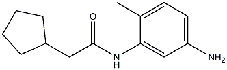 N-(5-amino-2-methylphenyl)-2-cyclopentylacetamide Struktur