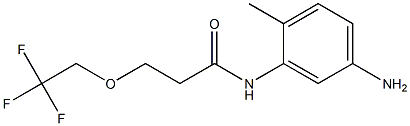 N-(5-amino-2-methylphenyl)-3-(2,2,2-trifluoroethoxy)propanamide Struktur