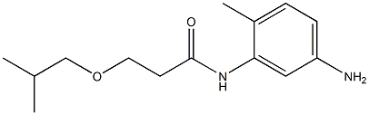 N-(5-amino-2-methylphenyl)-3-(2-methylpropoxy)propanamide Struktur