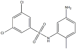 N-(5-amino-2-methylphenyl)-3,5-dichlorobenzene-1-sulfonamide Struktur