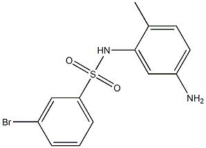 N-(5-amino-2-methylphenyl)-3-bromobenzene-1-sulfonamide Struktur