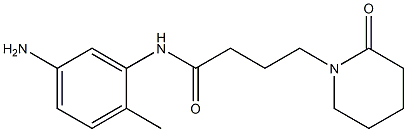 N-(5-amino-2-methylphenyl)-4-(2-oxopiperidin-1-yl)butanamide Struktur