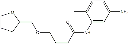 N-(5-amino-2-methylphenyl)-4-(oxolan-2-ylmethoxy)butanamide Struktur