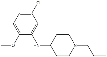 N-(5-chloro-2-methoxyphenyl)-1-propylpiperidin-4-amine Struktur