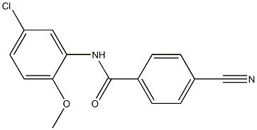 N-(5-chloro-2-methoxyphenyl)-4-cyanobenzamide Struktur