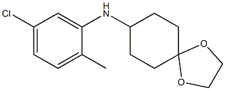 N-(5-chloro-2-methylphenyl)-1,4-dioxaspiro[4.5]decan-8-amine Struktur