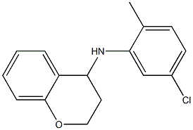 N-(5-chloro-2-methylphenyl)-3,4-dihydro-2H-1-benzopyran-4-amine Struktur