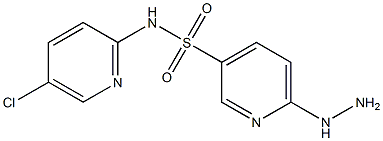 N-(5-chloropyridin-2-yl)-6-hydrazinylpyridine-3-sulfonamide Struktur